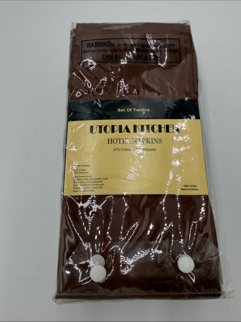 Set of 12 Utopia Kitchen Hotel Napkins